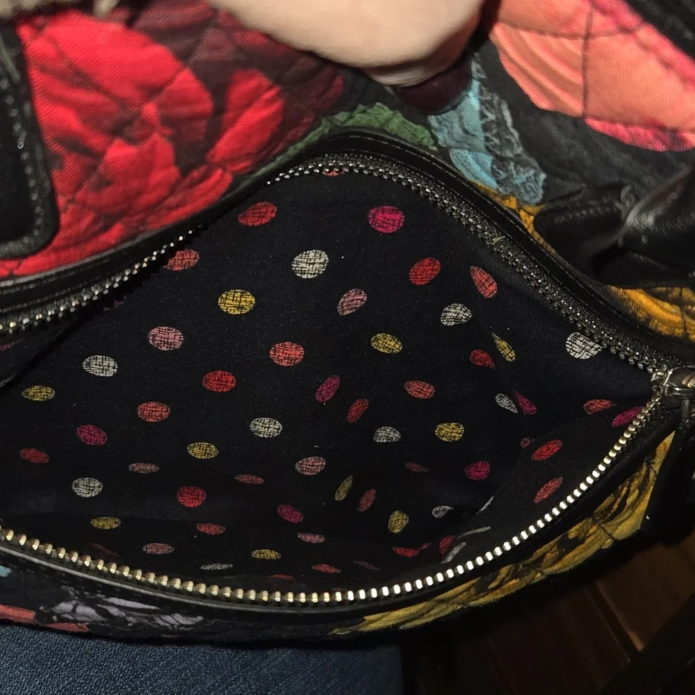 Floral Black Handbag,  Vera Bradley - Picture 6 of 8